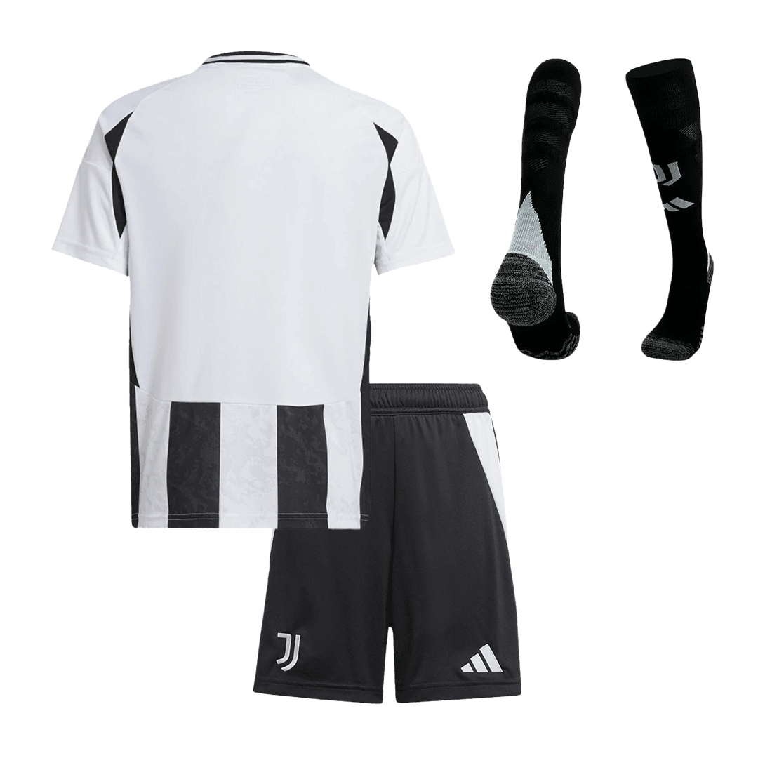 Kid's Juventus Home Soccer Jersey Kit(Jersey+Shorts+Socks) 2024/25 Top Soccer Jerseys Store