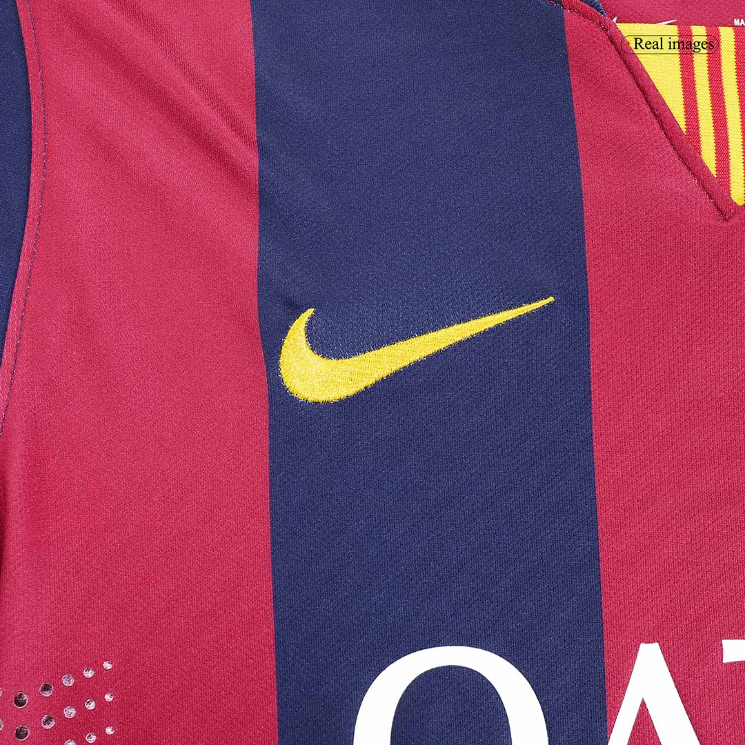 Retro MESSI #10 2014/15 Barcelona Home Long Sleeve Soccer Jersey Top Soccer Jerseys Store