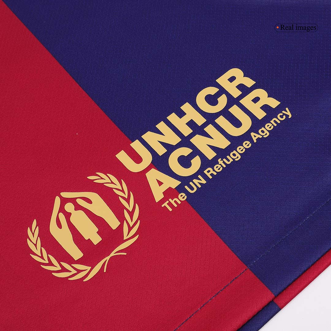 LAMINE YAMAL #19 Barcelona Home Soccer Jersey 2024/25- Spotify Logo Without Text Top Soccer Jerseys Store
