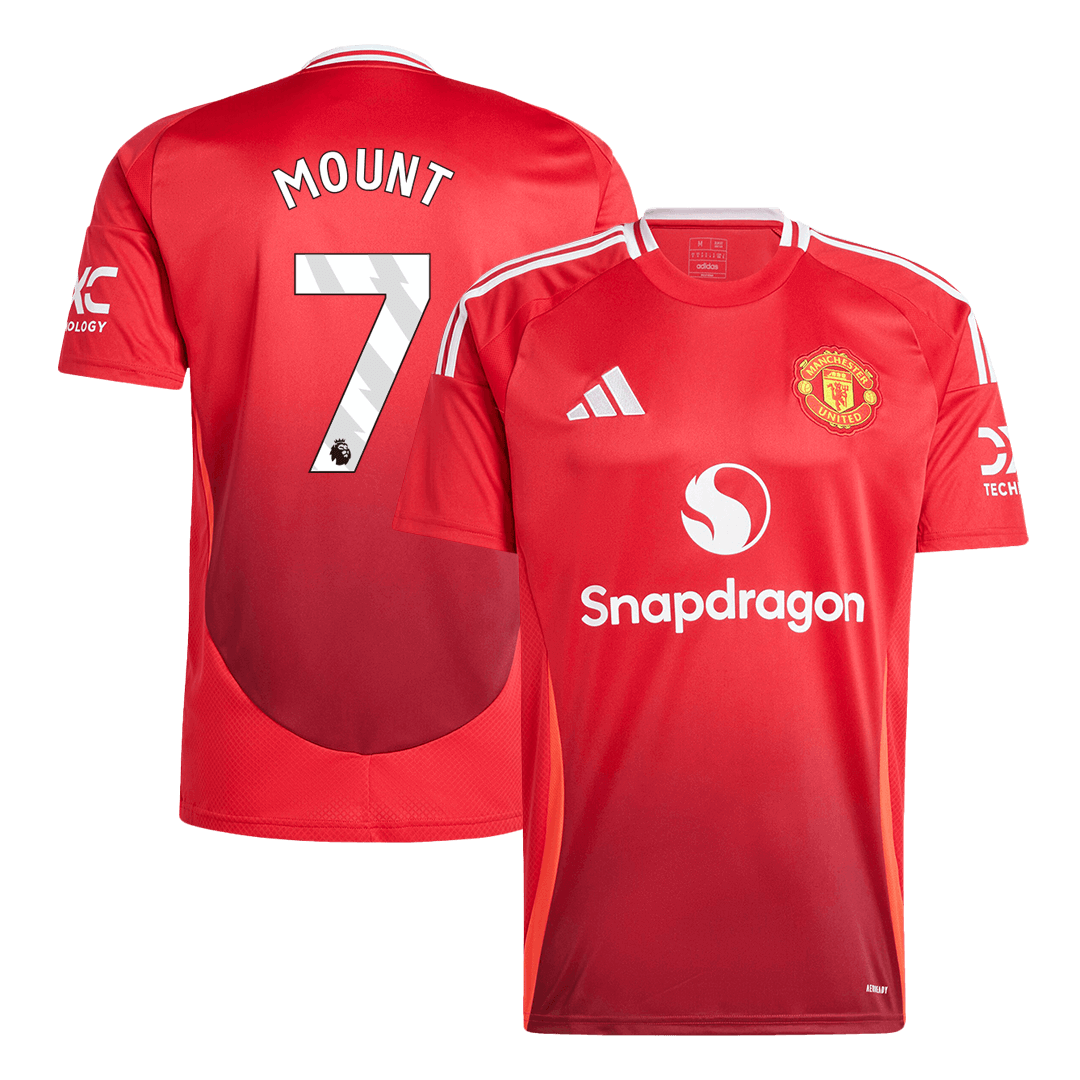 MOUNT #7 Manchester United Home Soccer Jersey 2024/25 Top Soccer Jerseys Store