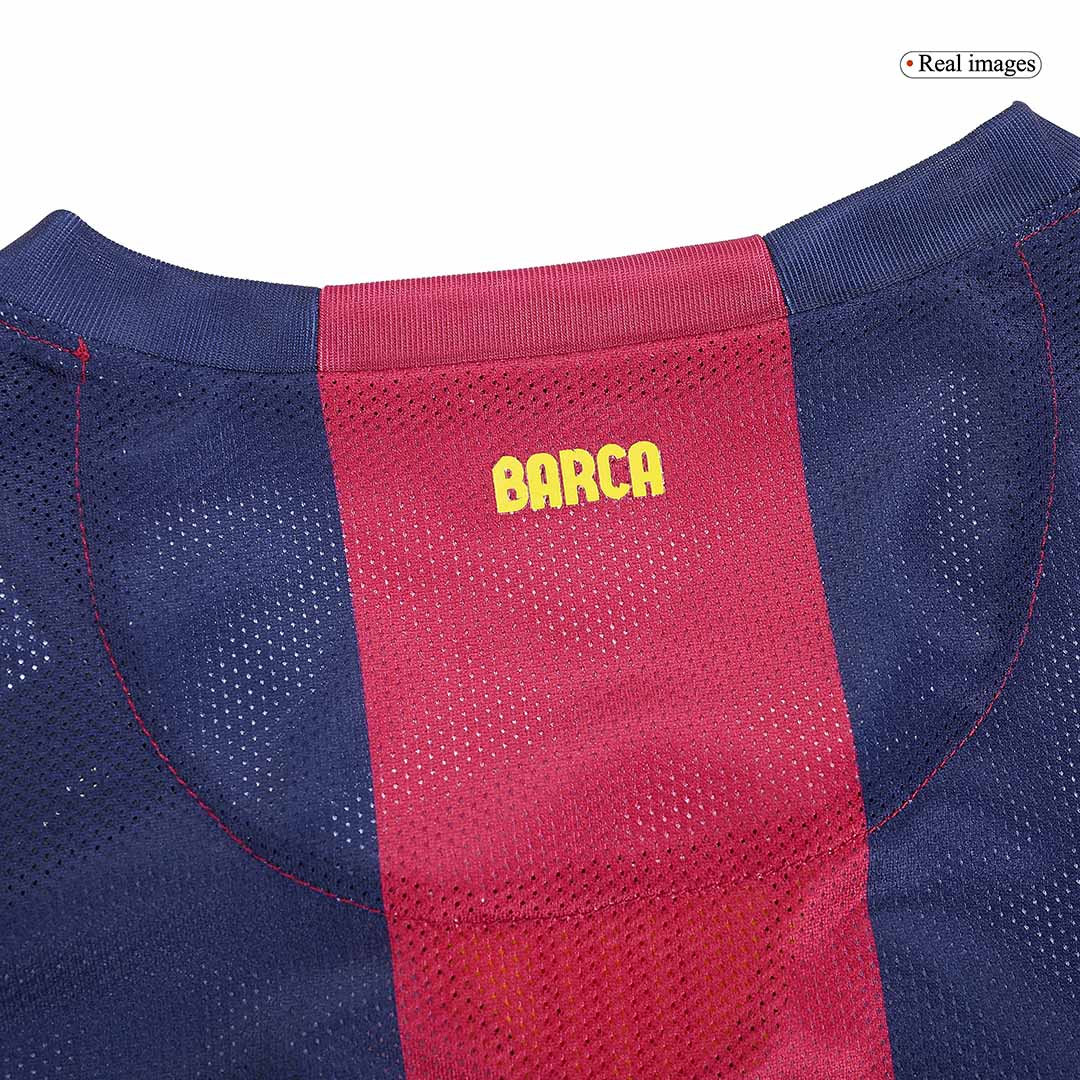 Retro MESSI #10 2014/15 Barcelona Home Long Sleeve Soccer Jersey Top Soccer Jerseys Store