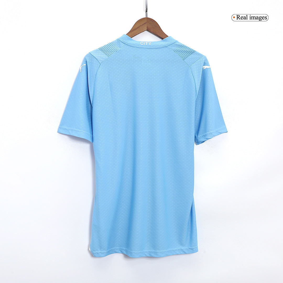 Player Version DE BRUYNE #17 Manchester City Home Soccer Jersey 2023/24 Top Soccer Jerseys Store