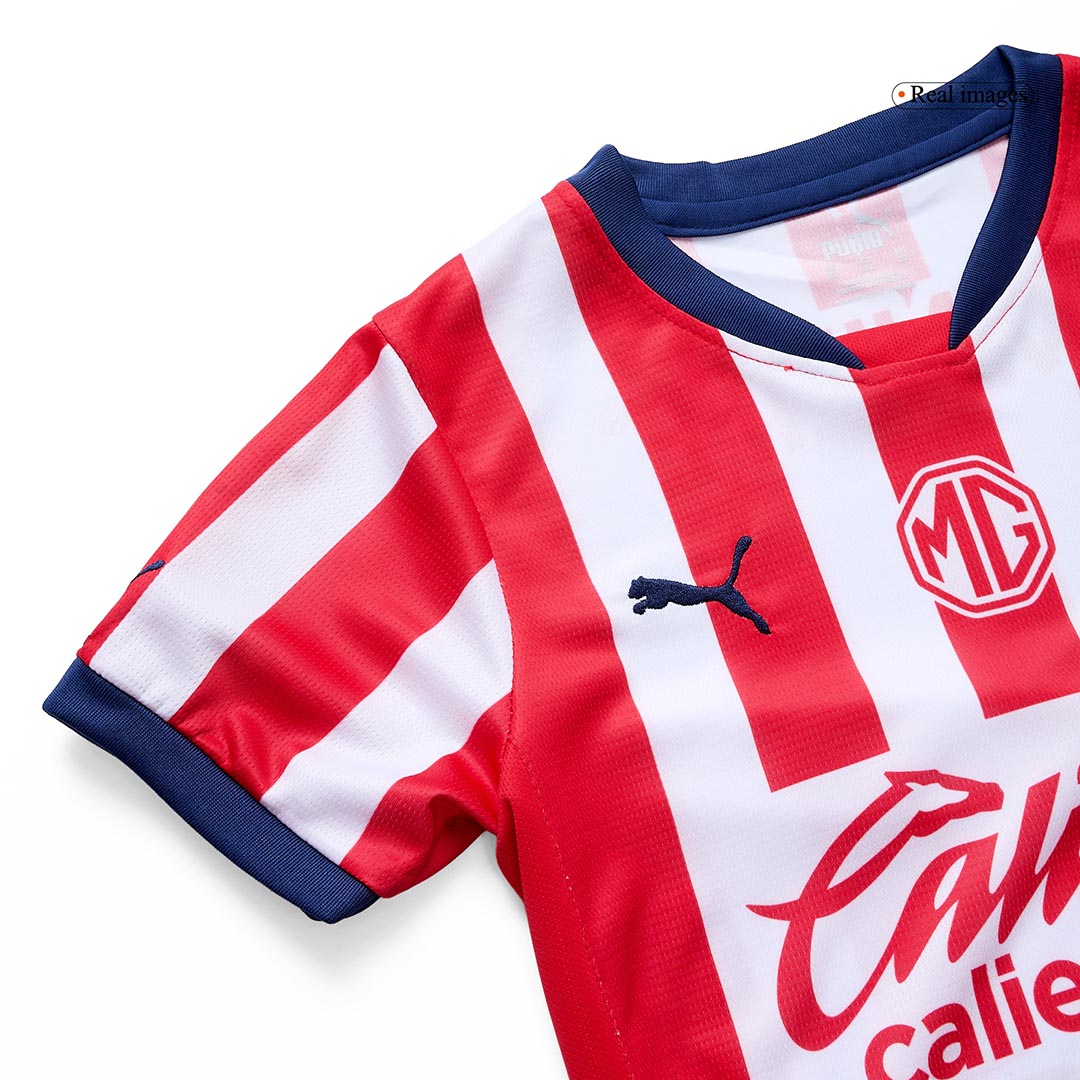 Kid's Chivas Home Soccer Jersey Kit(Jersey+Shorts) 2024/25 Top Soccer Jerseys Store