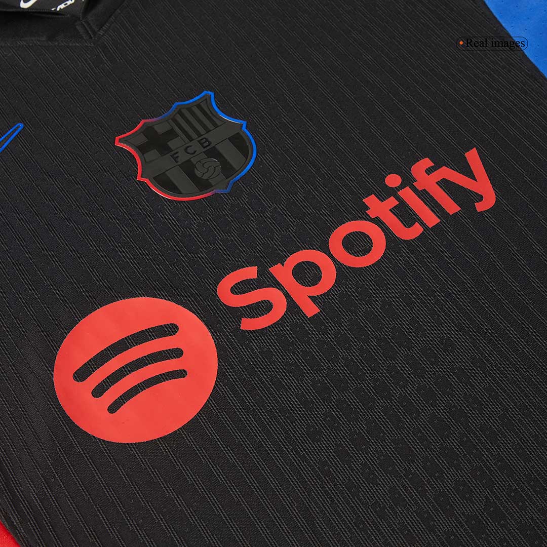 Player Version LAMINE YAMAL #19 Barcelona Away Soccer Jersey 2024/25 - Spotify Logo Without Text Top Soccer Jerseys Store