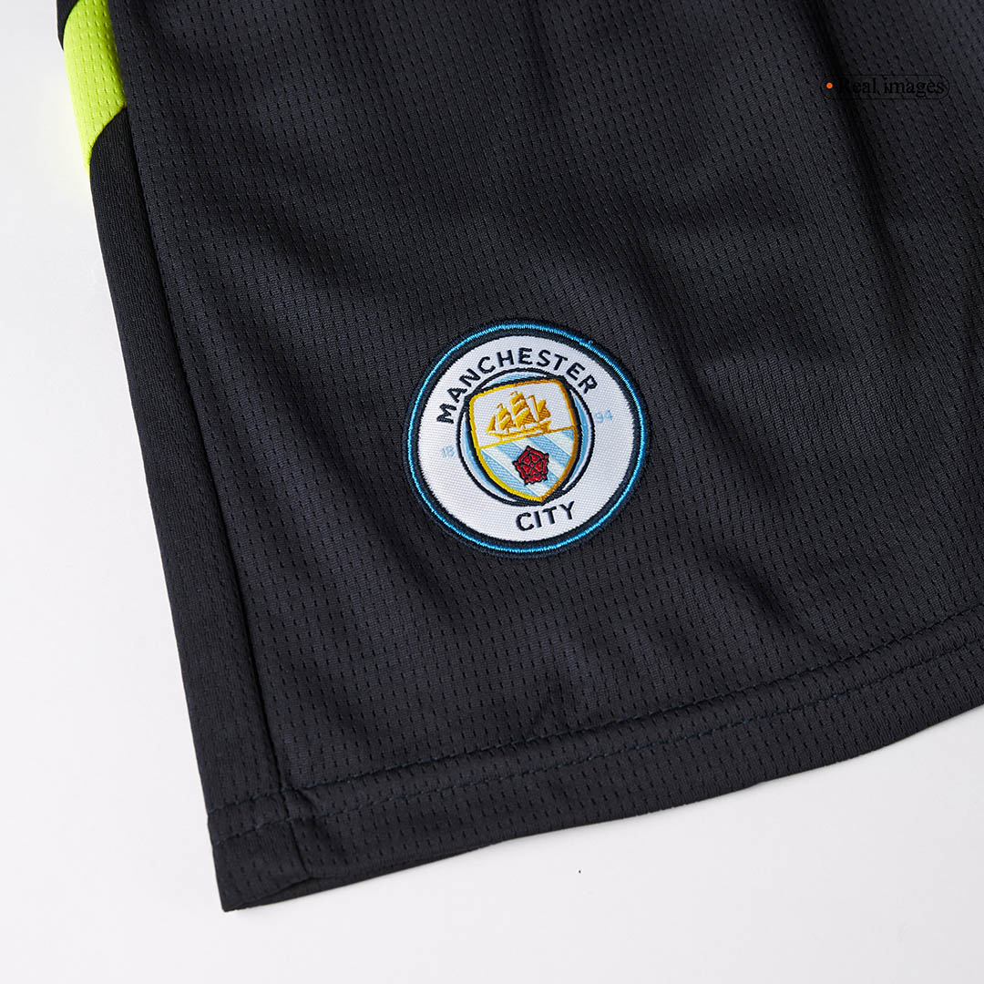 Kid's Manchester City Away Soccer Jersey Kit(Jersey+Shorts) 2024/25 Top Soccer Jerseys Store