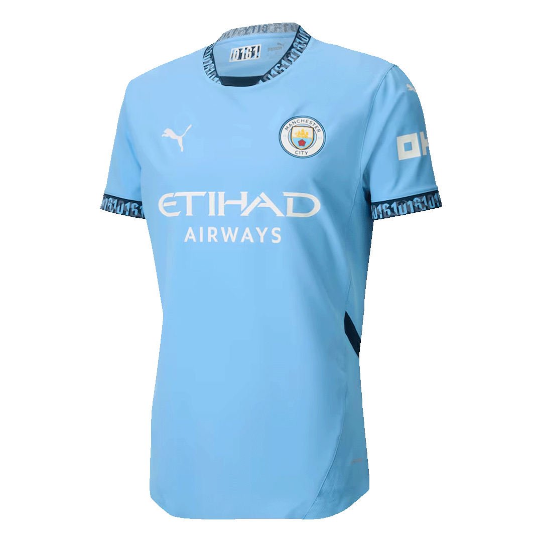Player Version Manchester City Home Soccer Jersey 2024/25 Top Soccer Jerseys Store