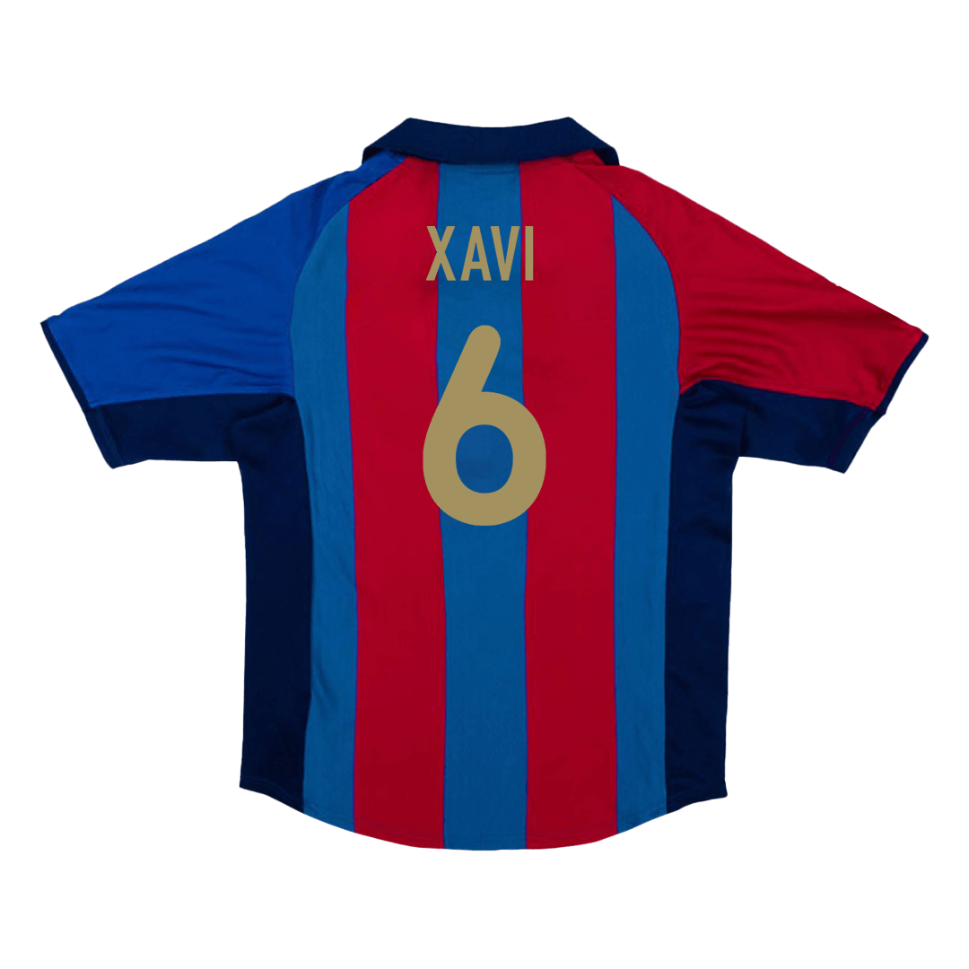 Retro XAVI #6 2001/02 Barcelona Home Soccer Jersey Top Soccer Jerseys Store