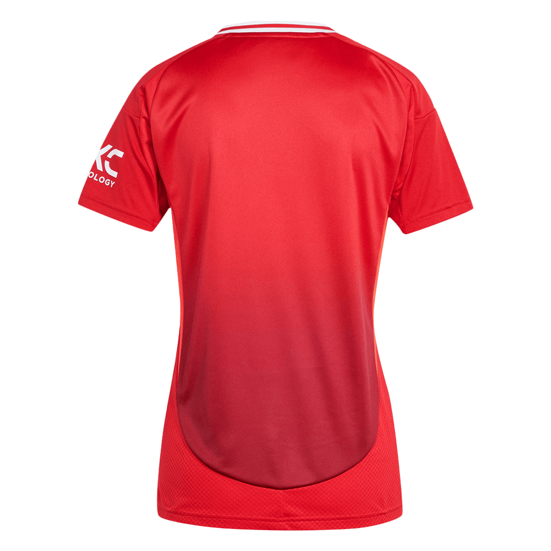 Women's Manchester United Home Soccer Jersey 2024/25 Top Soccer Jerseys Store