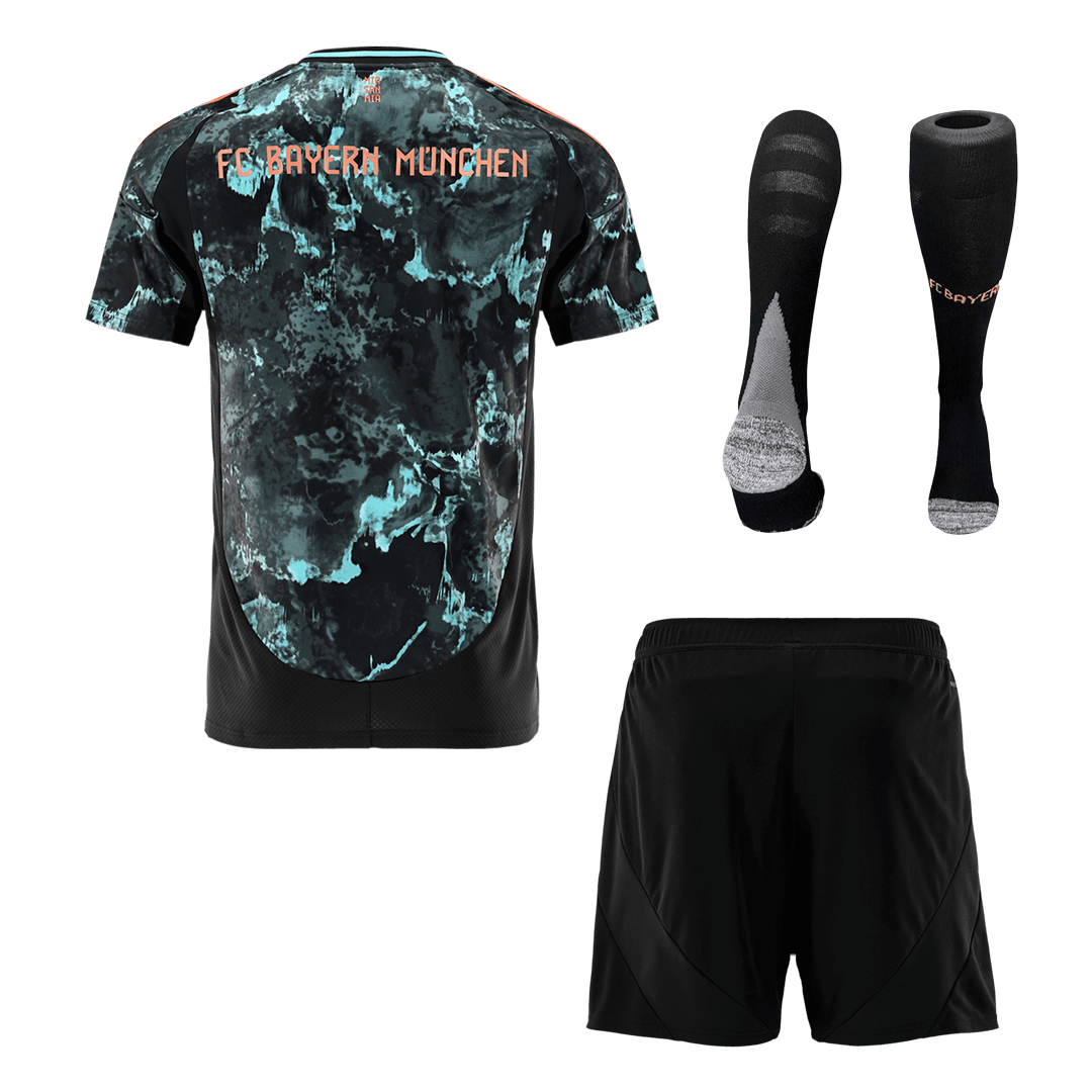 Bayern Munich Away Soccer Jersey Kit(Jersey+Shorts+Socks) 2024/25 Top Soccer Jerseys Store