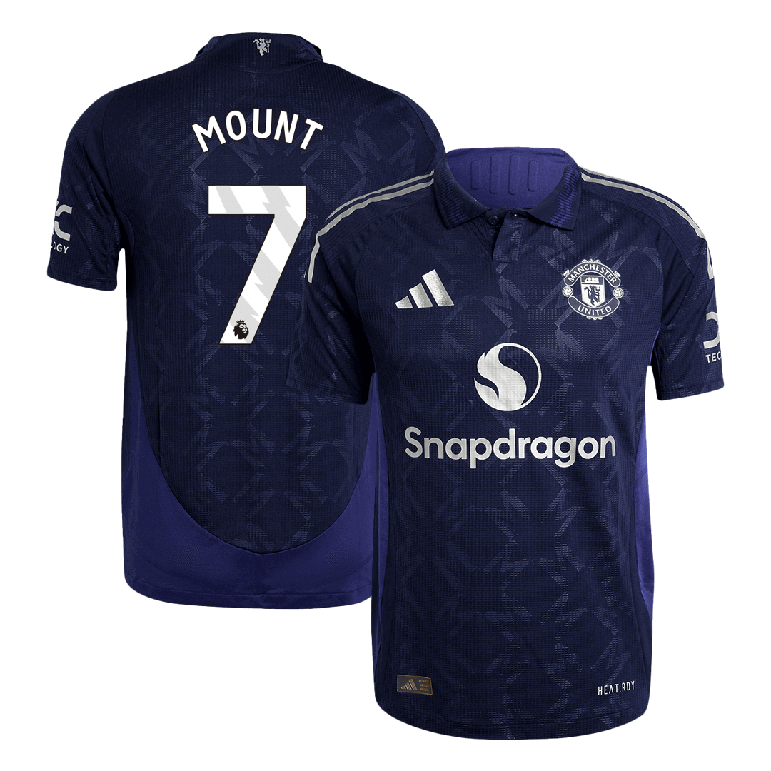 Player Version MOUNT #7 Manchester United Away Soccer Jersey 2024/25 Top Soccer Jerseys Store