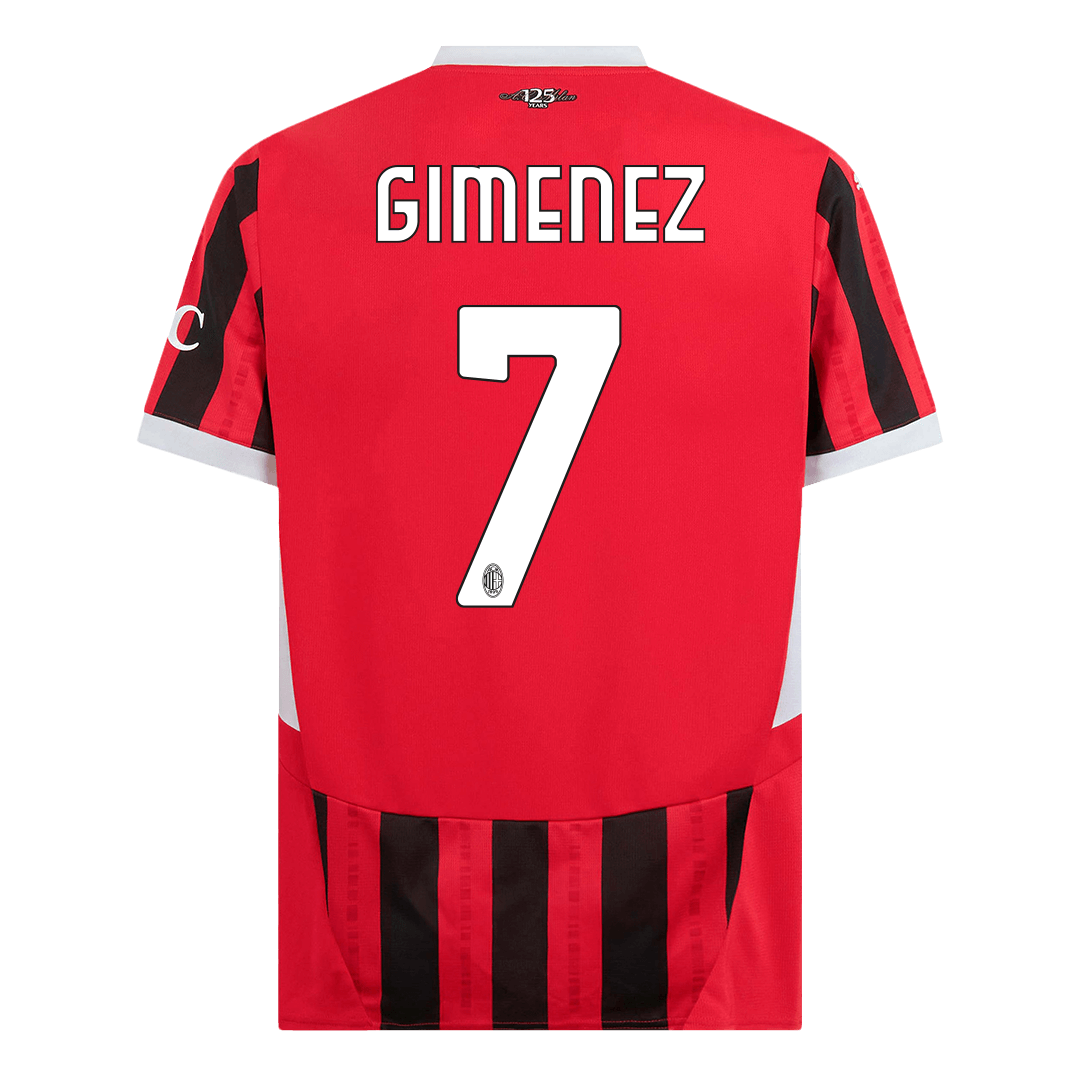 GIMENEZ #7 AC Milan Home Soccer Jersey 2024/25 Top Soccer Jerseys Store