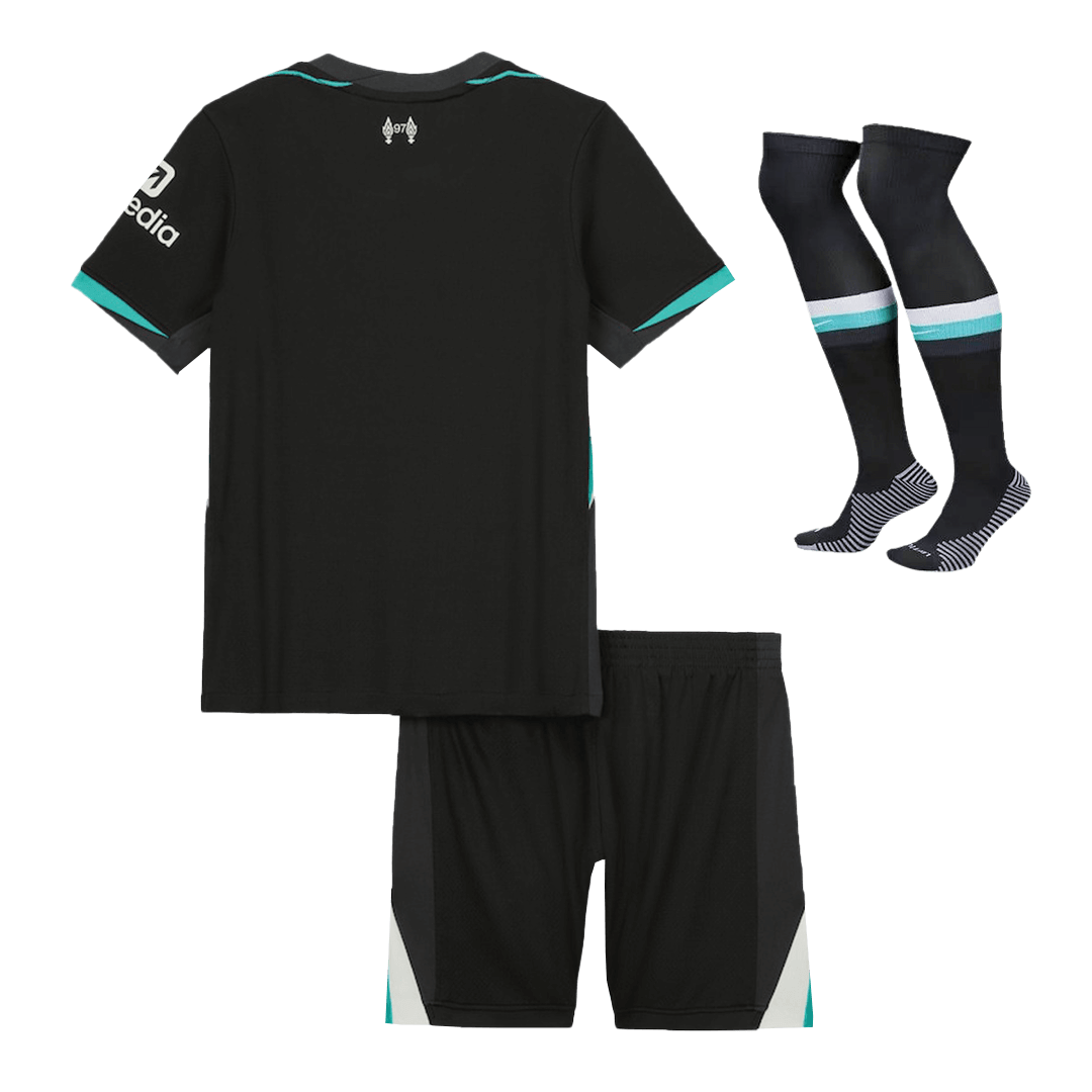 Kid's Liverpool Away Soccer Jersey Kit(Jersey+Shorts+Socks) 2024/25 Top Soccer Jerseys Store