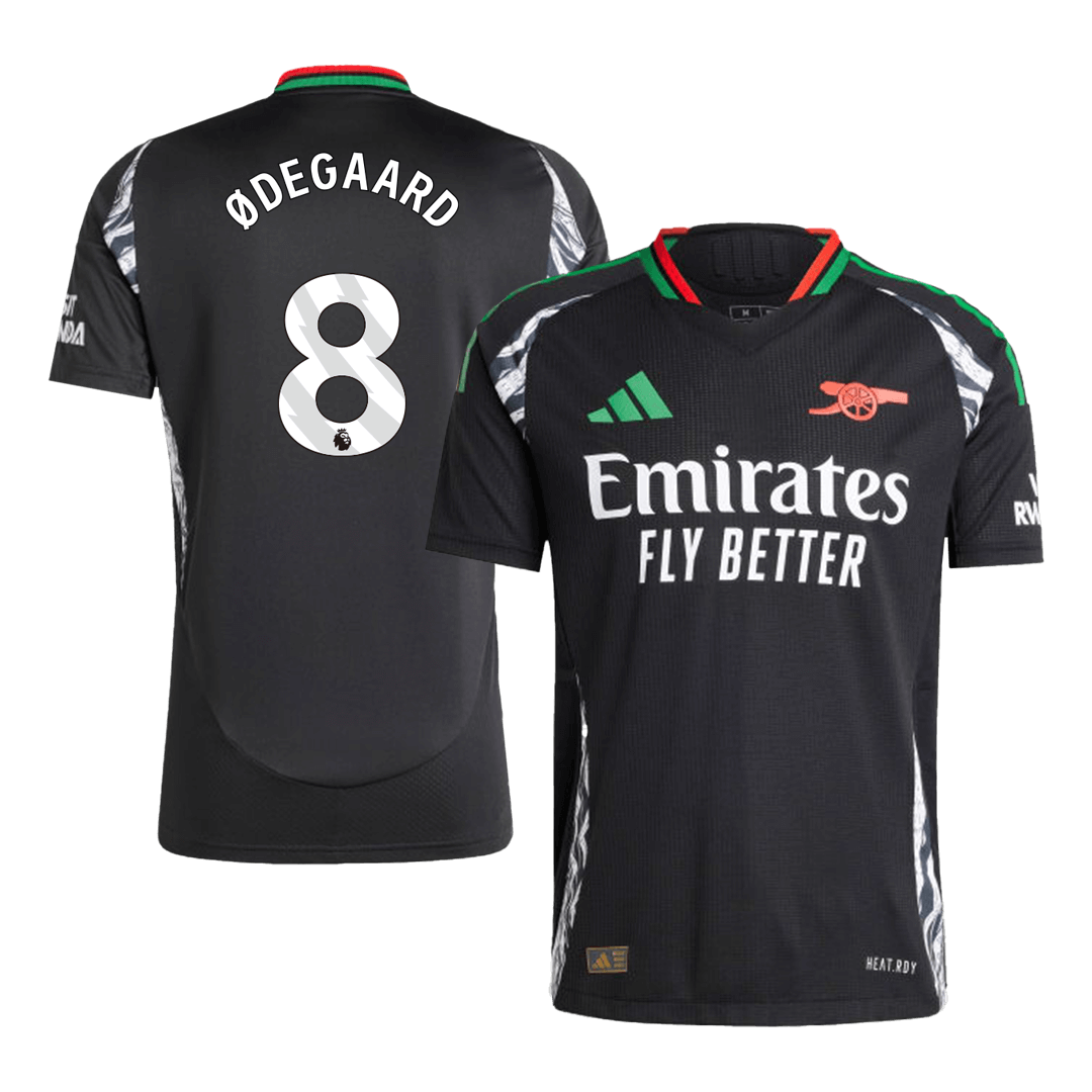 Player Version ØDEGAARD #8 Arsenal Away Soccer Jersey 2024/25 Top Soccer Jerseys Store