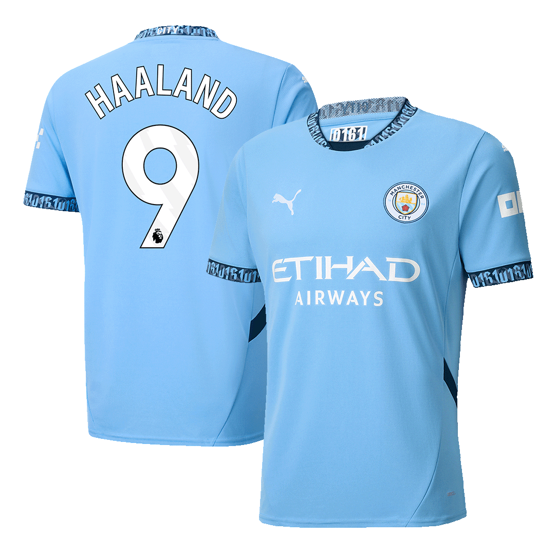 HAALAND #9 Manchester City Home Soccer Jersey 2024/25 Top Soccer Jerseys Store