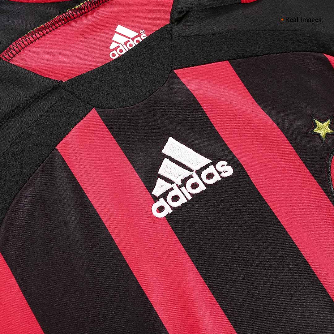 Retro KAKA' #22 2006/07 AC Milan Home Long Sleeve Soccer Jersey Top Soccer Jerseys Store