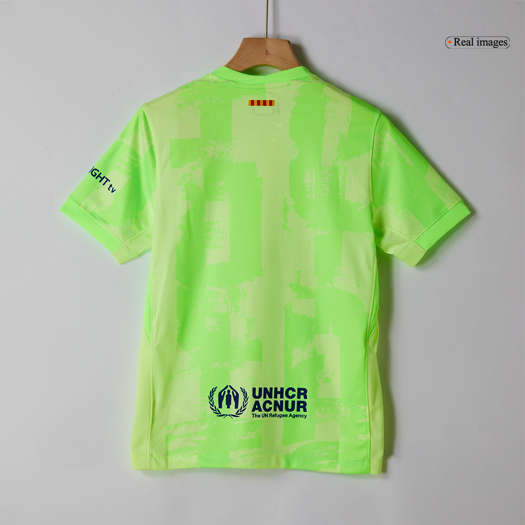 Barcelona Third Away Soccer Jersey Kit(Jersey+Shorts) 2024/25 - (Spotify Logo Without Text) Top Soccer Jerseys Store