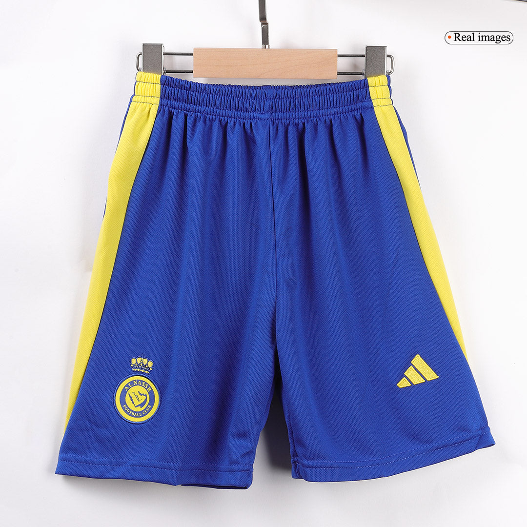 Kid's RONALDO #7 Al Nassr Home Soccer Jersey Kit(Jersey+Shorts+Socks) 2024/25 Top Soccer Jerseys Store