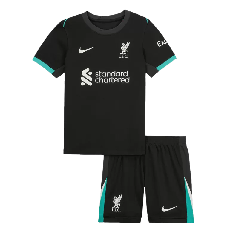 Kid's Liverpool Away Soccer Jersey Kit(Jersey+Shorts) 2024/25 Go Game Wear