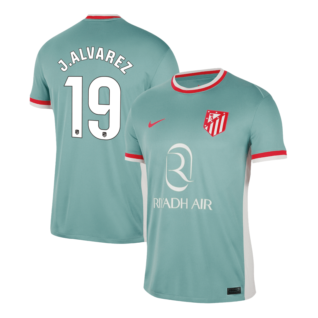 J.ALVAREZ #19 Atletico Madrid Away Soccer Jersey 2024/25 Top Soccer Jerseys Store