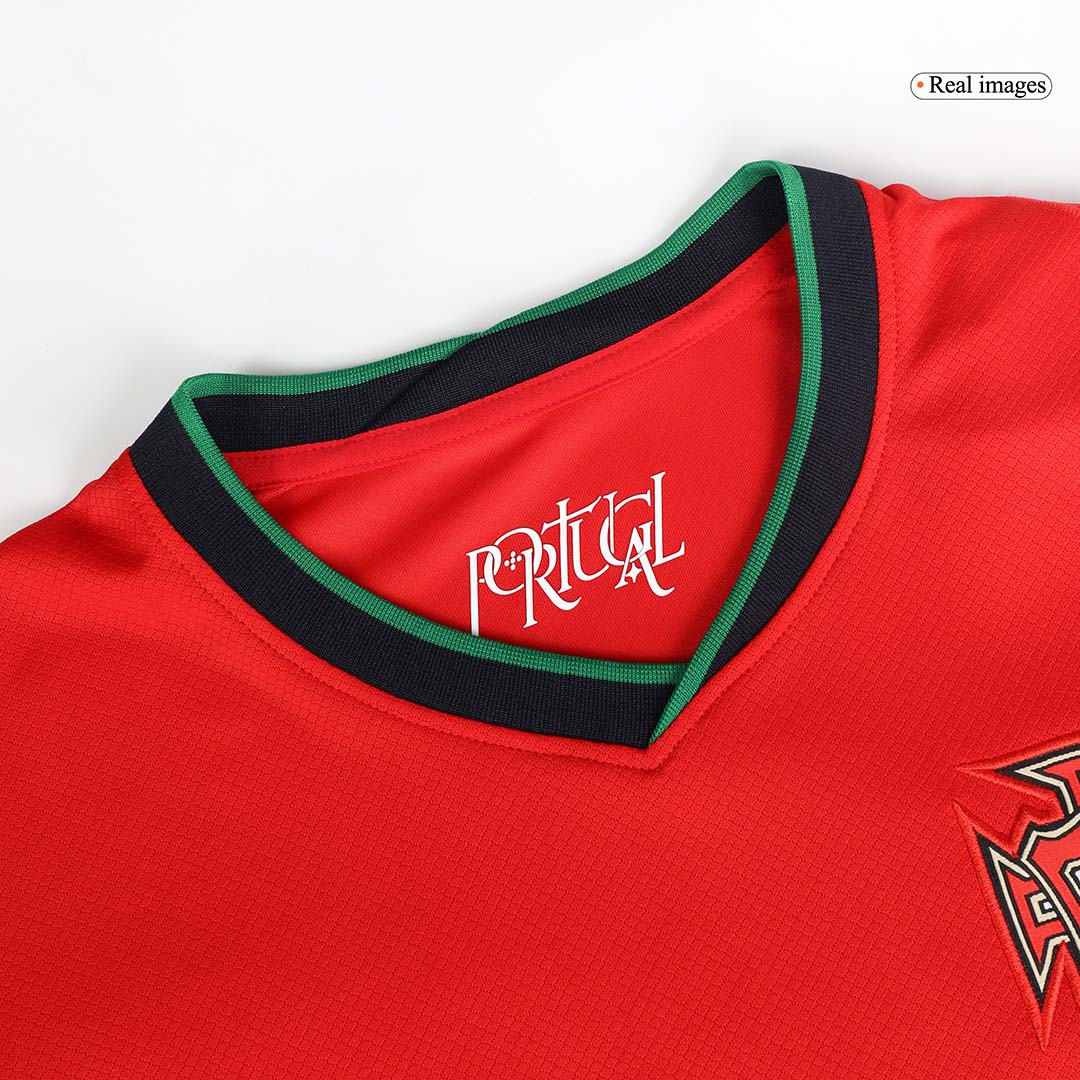 R.Leão #17 Portugal Home Soccer Jersey Euro 2024 Top Soccer Jerseys Store