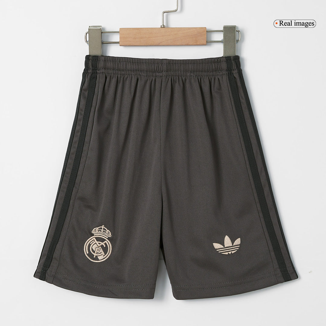 Kid's Real Madrid Third Away Soccer Jersey Kit(Jersey+Shorts+Socks) 2024/25 Top Soccer Jerseys Store