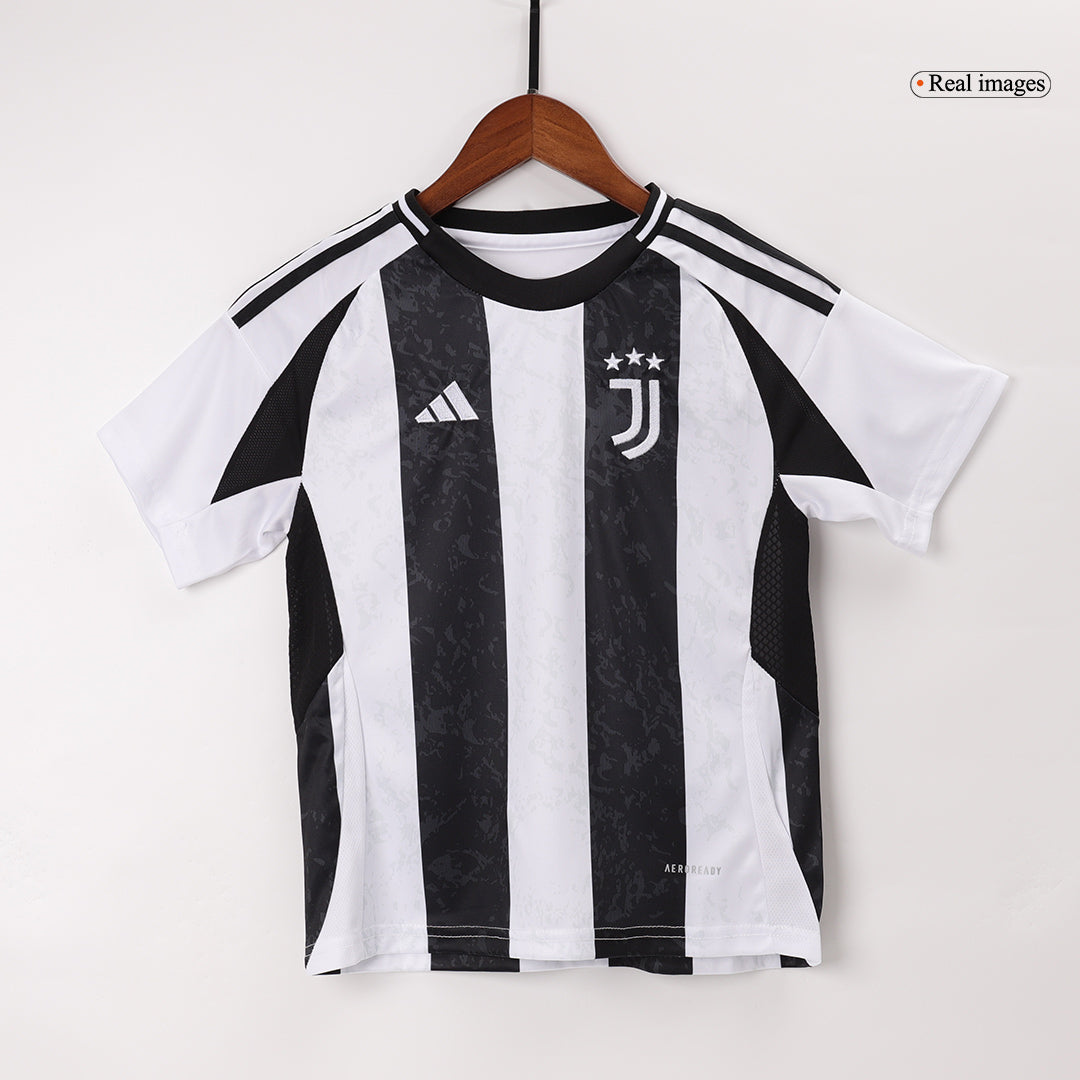 Kid's Juventus Home Soccer Jersey Kit(Jersey+Shorts+Socks) 2024/25 Top Soccer Jerseys Store