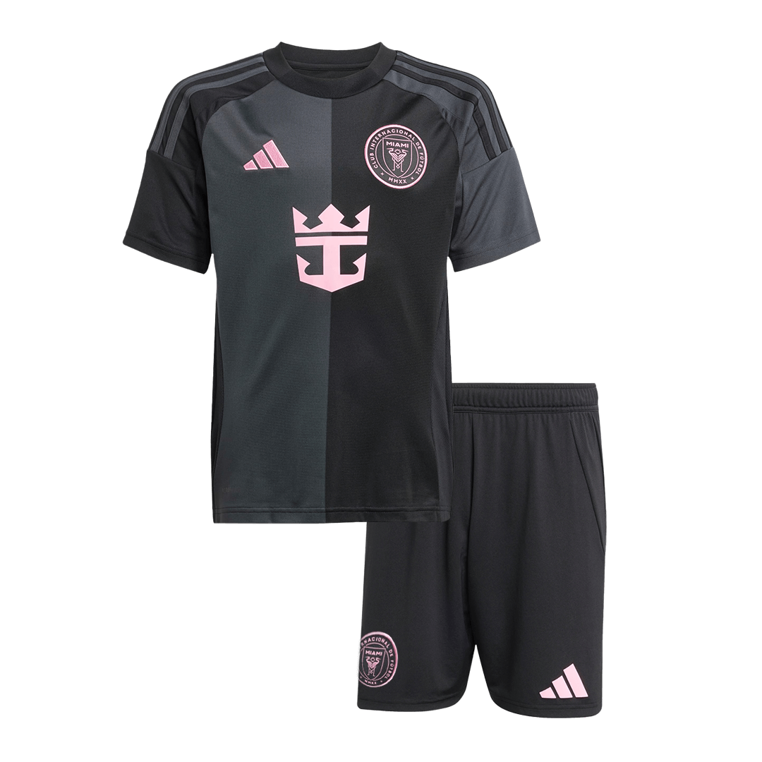 Kid's Inter Miami CF Away Soccer Jersey Kit(Jersey+Shorts) 2025 Top Soccer Jerseys Store