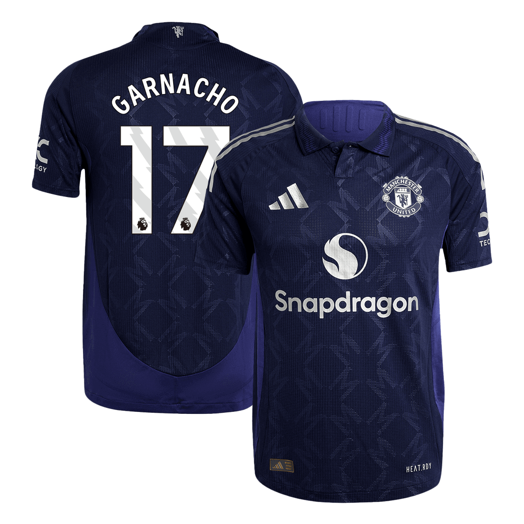 Player Version GARNACHO #17 Manchester United Away Soccer Jersey 2024/25 Top Soccer Jerseys Store
