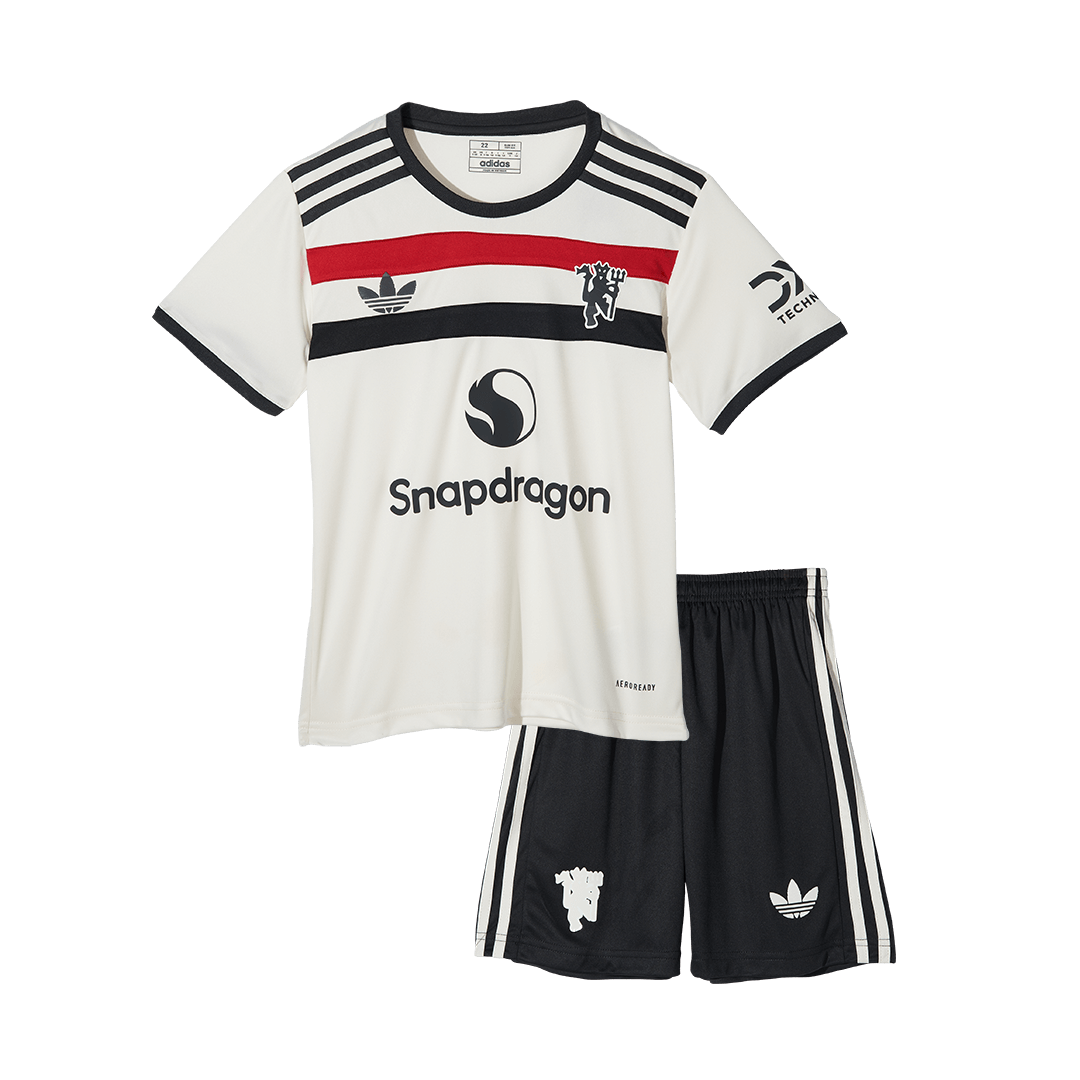 Kid's Manchester United Third Away Soccer Jersey Kit(Jersey+Shorts) 2024/25 Top Soccer Jerseys Store