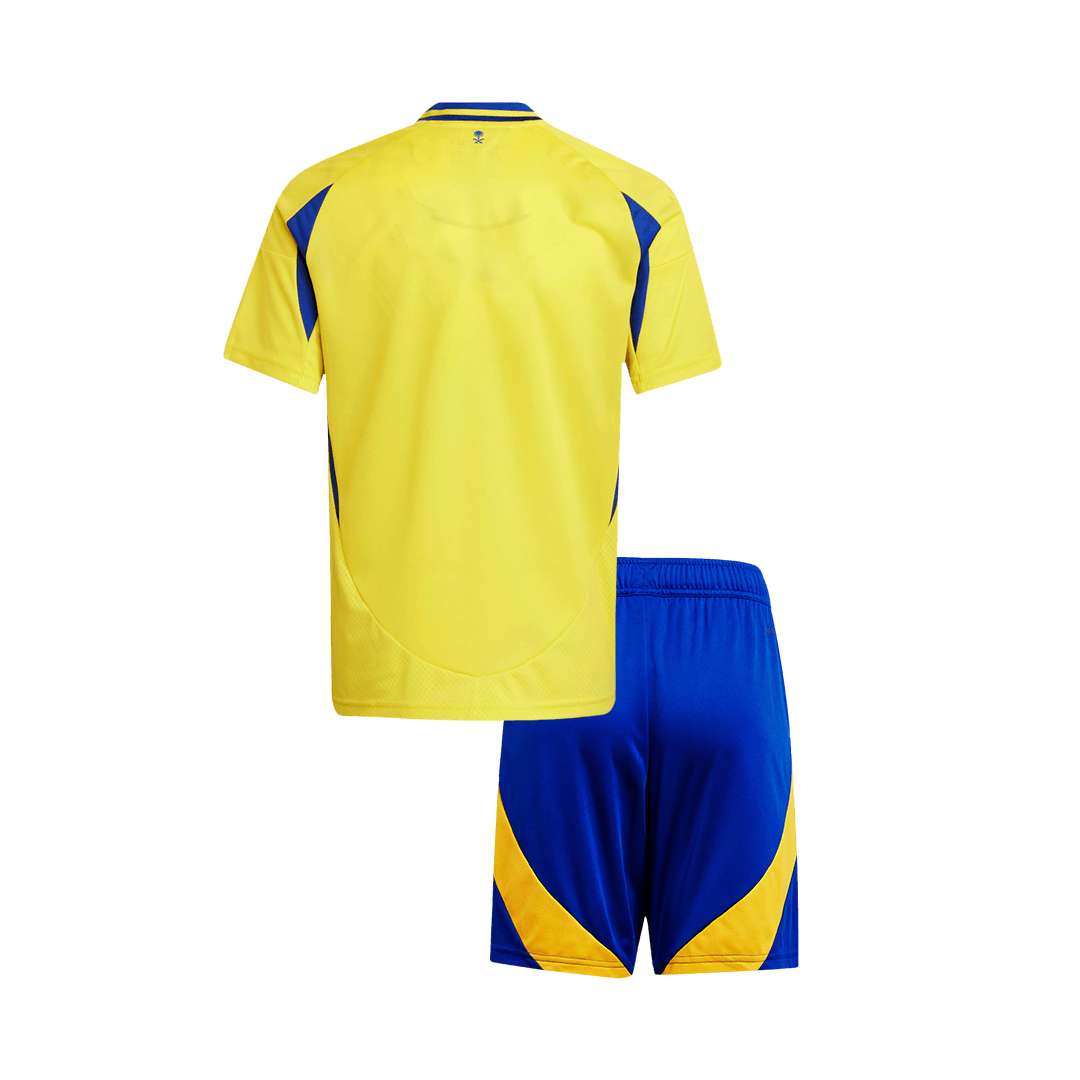 Kid's Al Nassr Home Soccer Jersey Kit(Jersey+Shorts) 2024/25 Top Soccer Jerseys Store