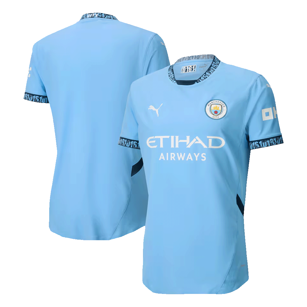 Player Version Manchester City Home Soccer Jersey 2024/25 Top Soccer Jerseys Store