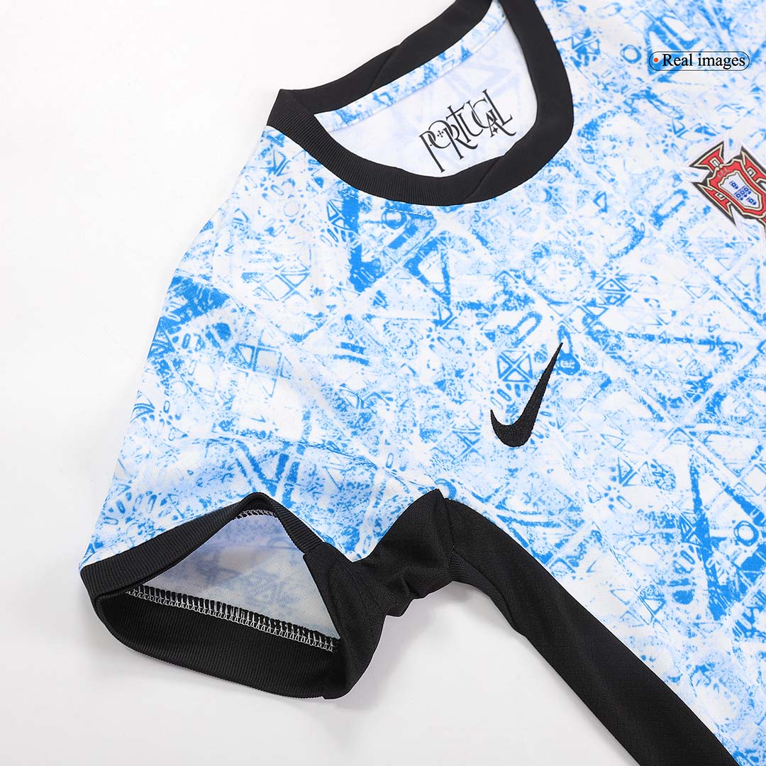 Kid's Portugal Away Kit(Jersey+Shorts) Euro 2024 Go Game Wear