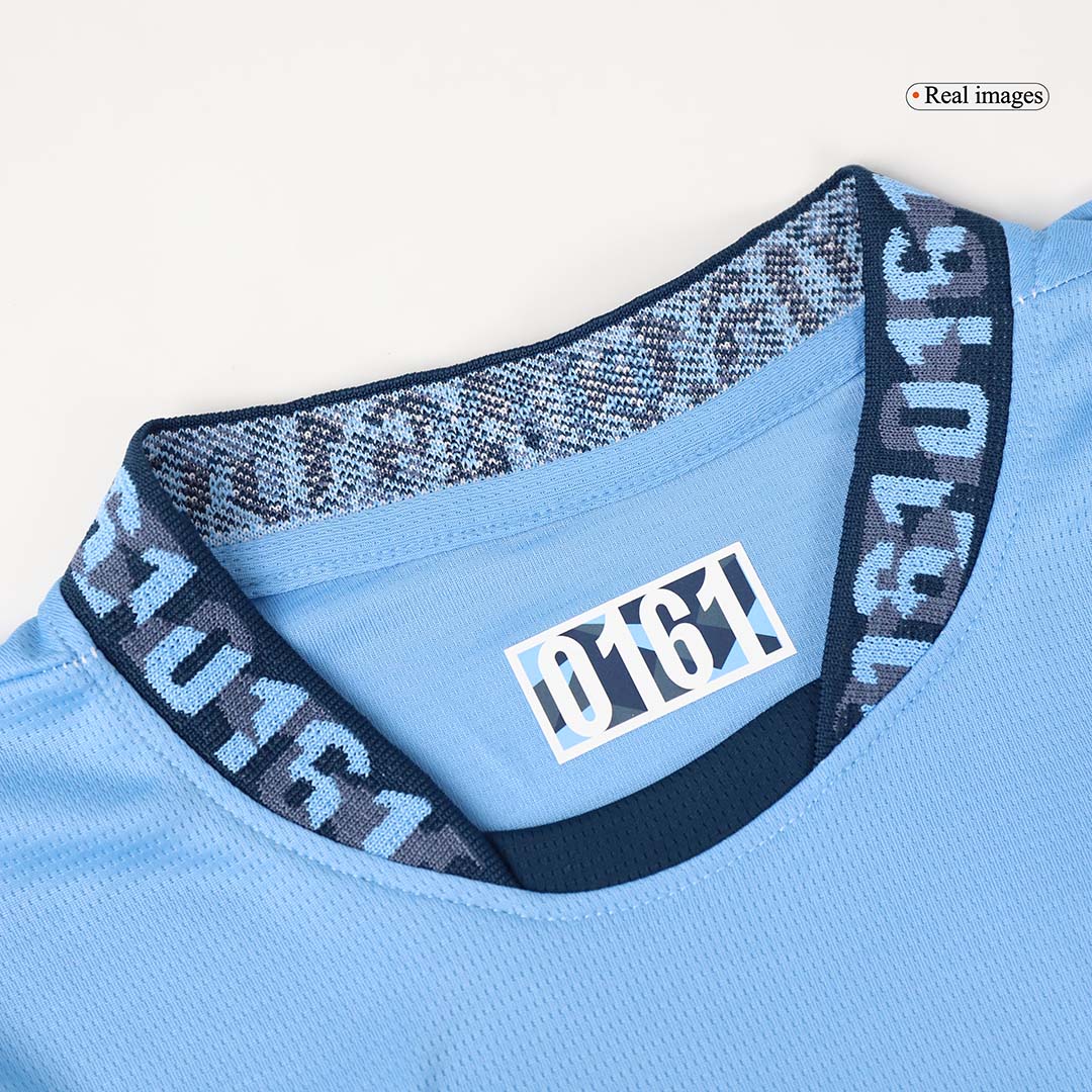 Kid's Manchester City Home Soccer Jersey Kit(Jersey+Shorts) 2024/25 Top Soccer Jerseys Store