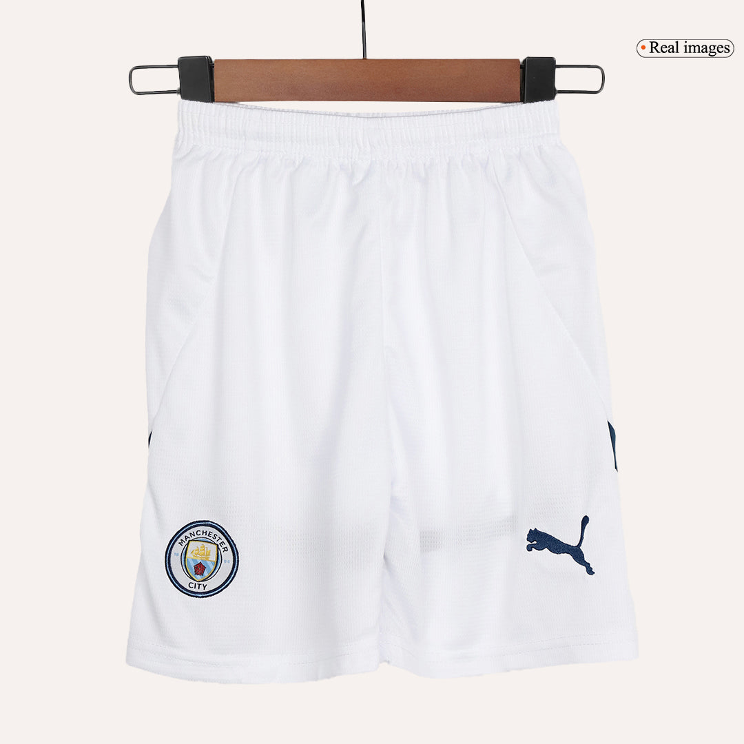 Kid's Manchester City Home Soccer Jersey Kit(Jersey+Shorts) 2024/25 Top Soccer Jerseys Store