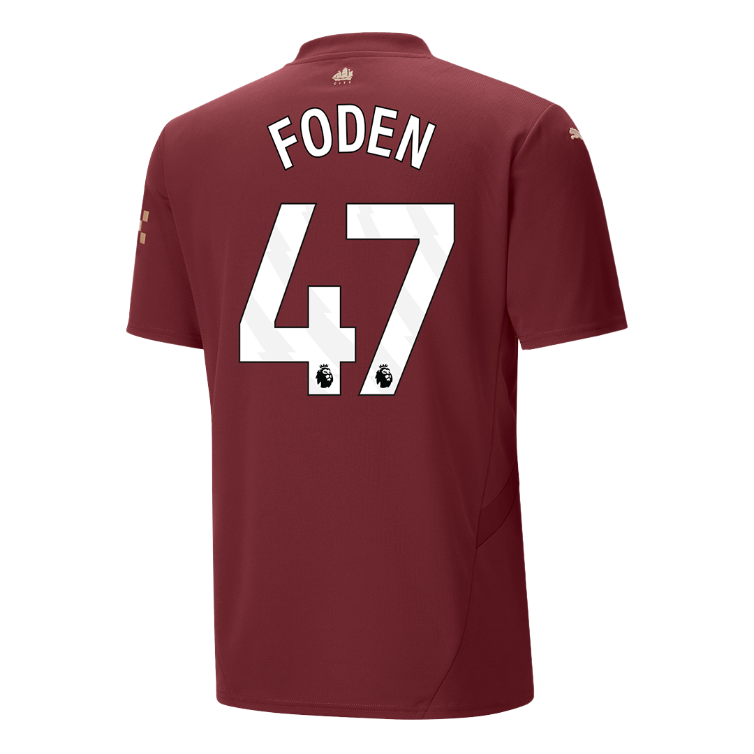 FODEN #47 Manchester City Third Away Soccer Jersey 2024/25 Top Soccer Jerseys Store