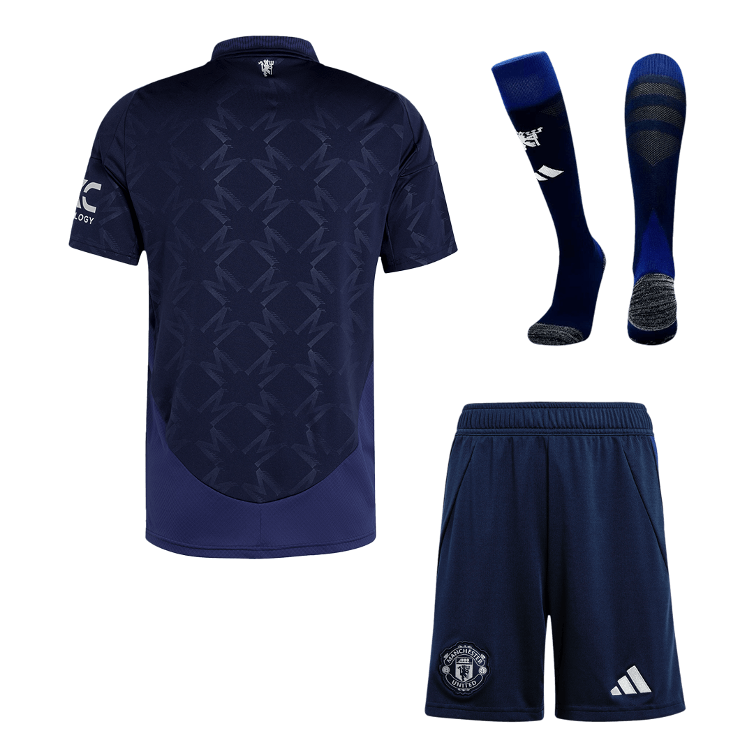 Manchester United Away Soccer Jersey Kit(Jersey+Shorts+Socks) 2024/25 Top Soccer Jerseys Store