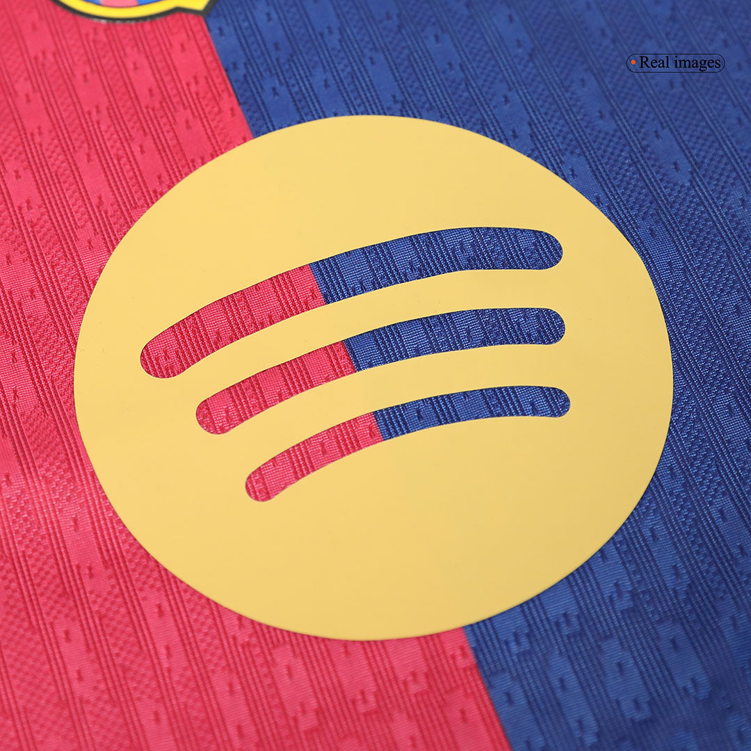 Player Version LEWANDOWSKI #9 Barcelona Home Soccer Jersey 2024/25 - Spotify Logo Without Text Top Soccer Jerseys Store