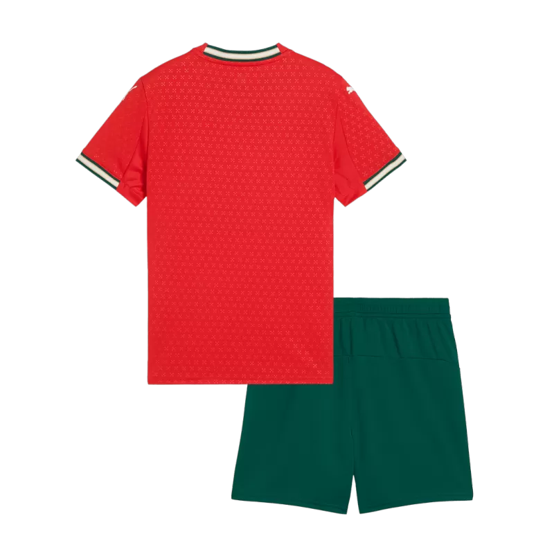 Portugal Home Soccer Jerseys Kids Kit 2025 topsoccerjerseys.com