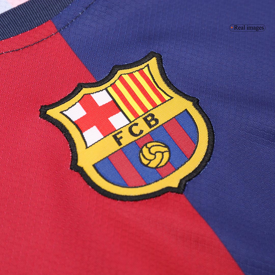 Kid's Barcelona Home Soccer Jersey Kit(Jersey+Shorts+Socks) 2024/25 Top Soccer Jerseys Store