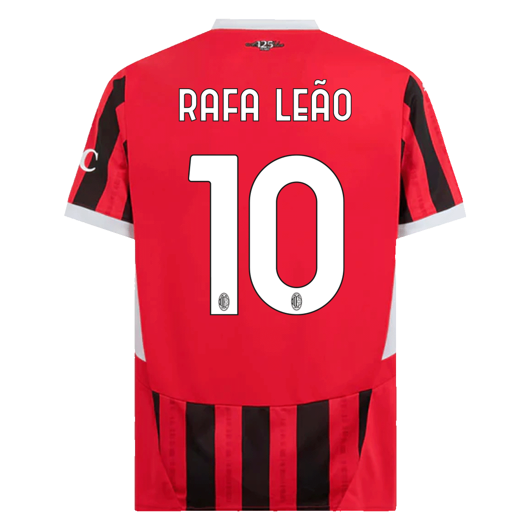 RAFA LE?O #10 AC Milan Home Soccer Jersey 2024/25 Top Soccer Jerseys Store