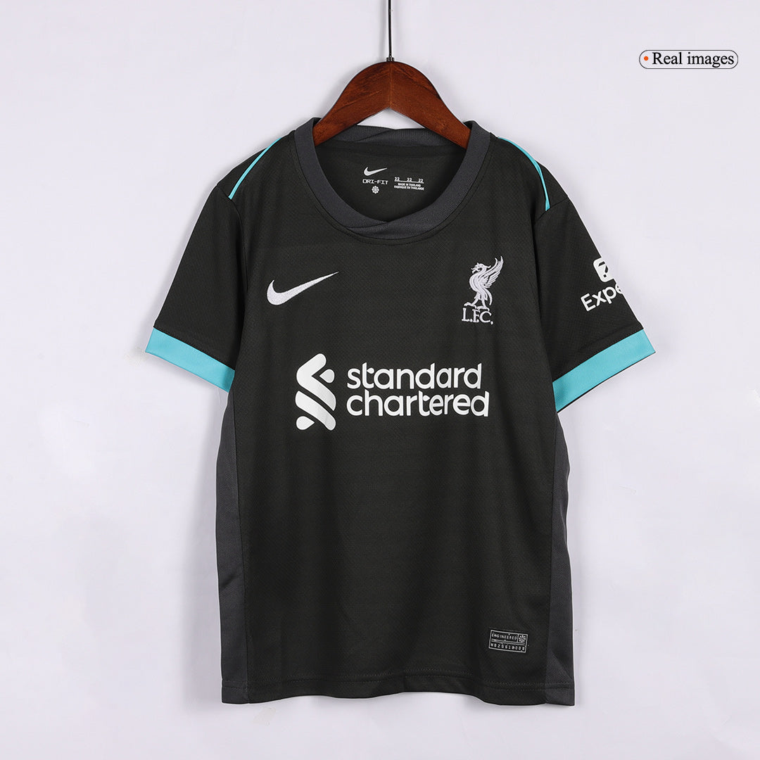 Kid's Liverpool Away Soccer Jersey Kit(Jersey+Shorts+Socks) 2024/25 Top Soccer Jerseys Store