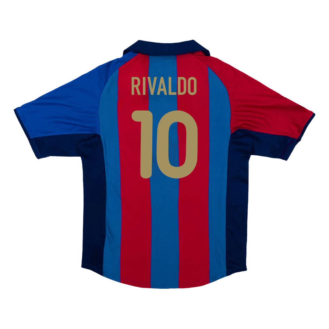 Retro RIVALDO #10 2001/02 Barcelona Home Soccer Jersey Top Soccer Jerseys Store