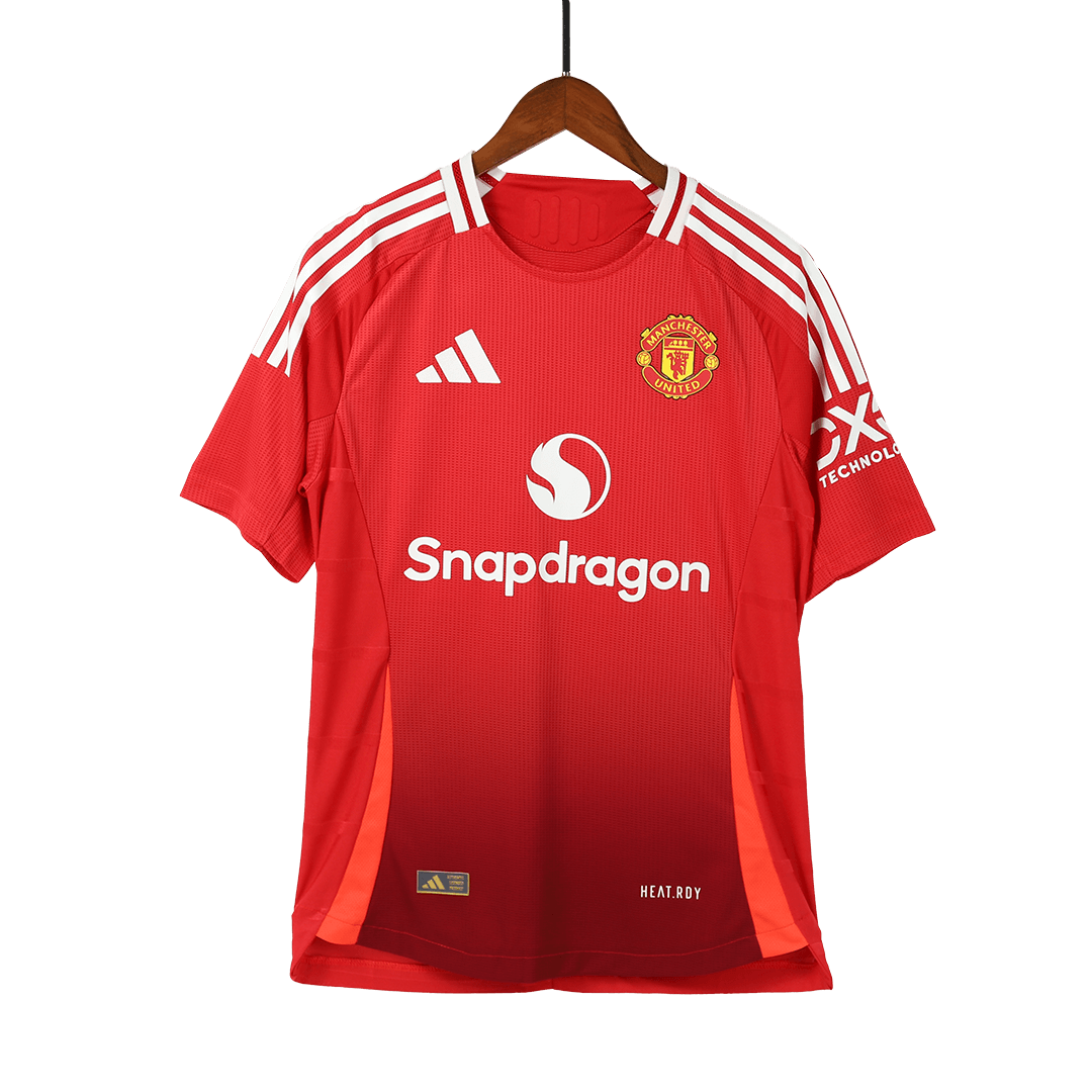 Player Version Manchester United Home Soccer Jersey Kit(Jersey+Shorts) 2024/25 Top Soccer Jerseys Store