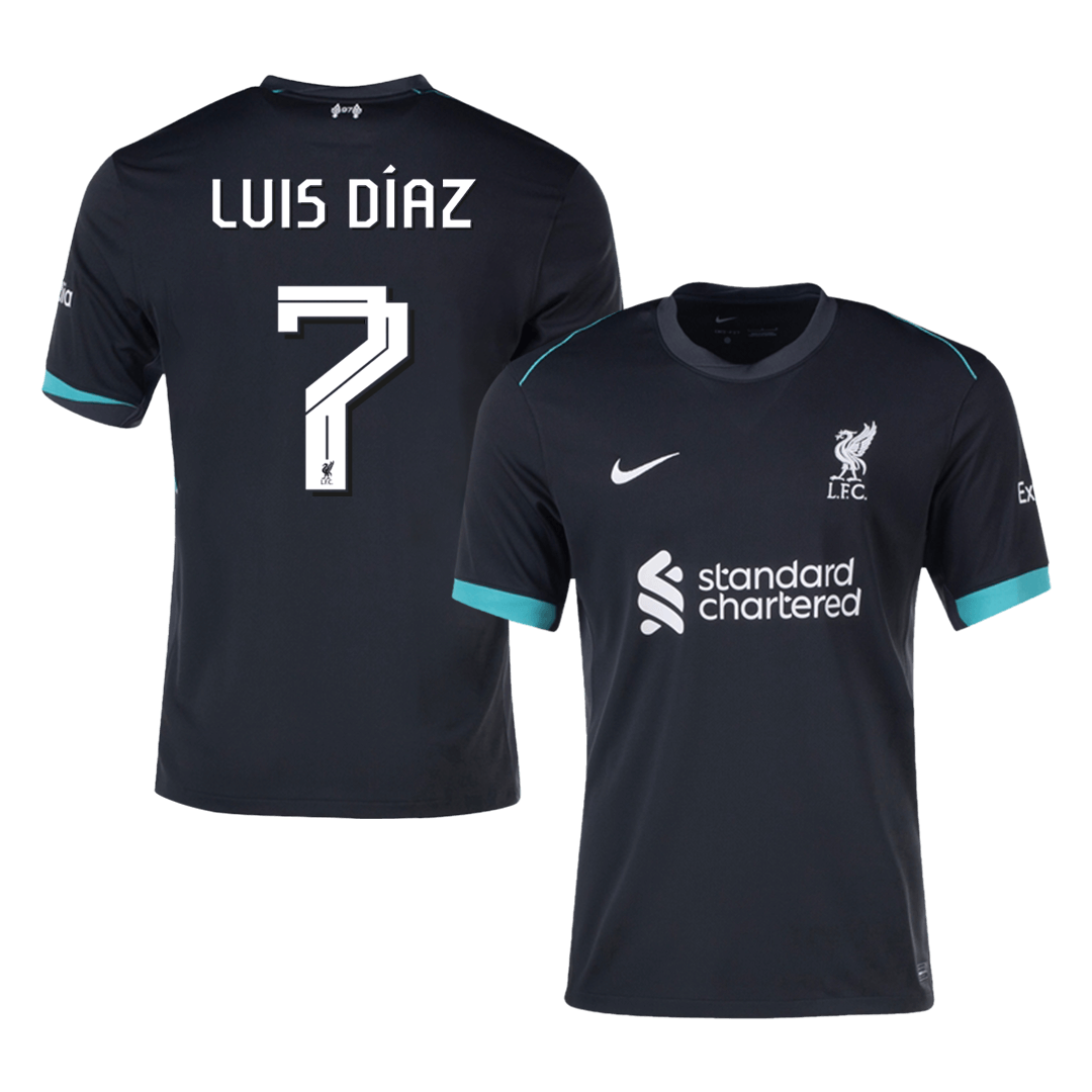 LUIS DÍAZ #7 Liverpool Away Soccer Jersey 2024/25 - UCL Top Soccer Jerseys Store