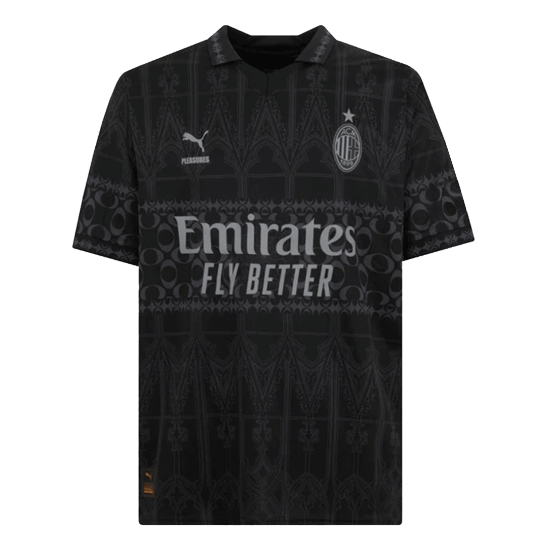 AC Milan X Pleasures Fourth Away Soccer Jersey 2023/24 Top Soccer Jerseys Store