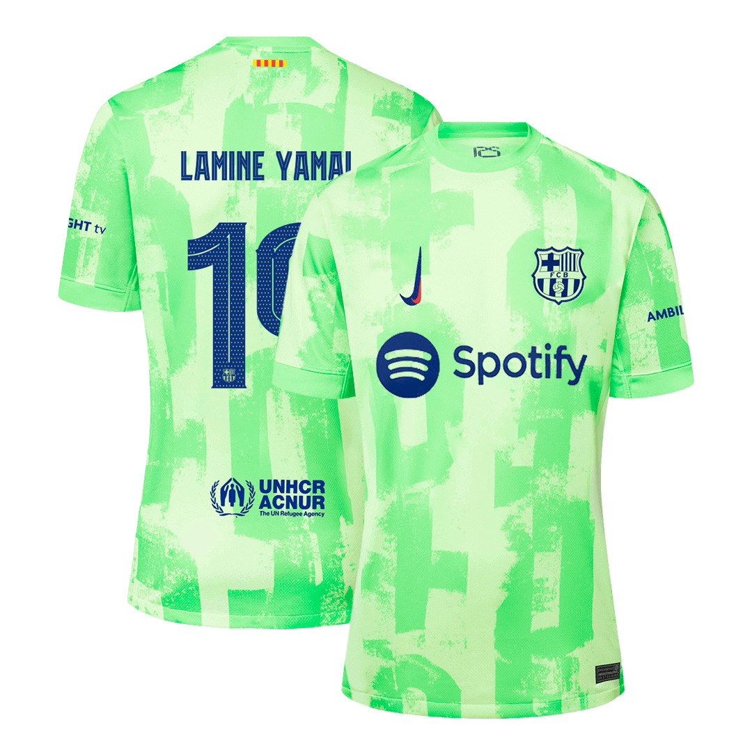 LAMINE YAMAL #19 Barcelona Third Away Soccer Jersey 2024/25 - UCL Top Soccer Jerseys Store