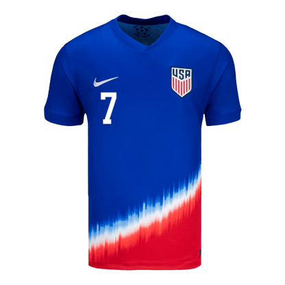 [Super Quality] Men's USA REYNA #7 Away Soccer Jersey Copa América 2024 Go Game Wear