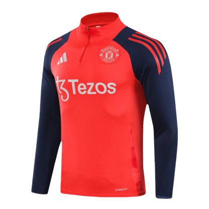 Manchester United Zipper Sweatshirt Kit(Top+Pants) 2024/25 Top Soccer Jerseys Store