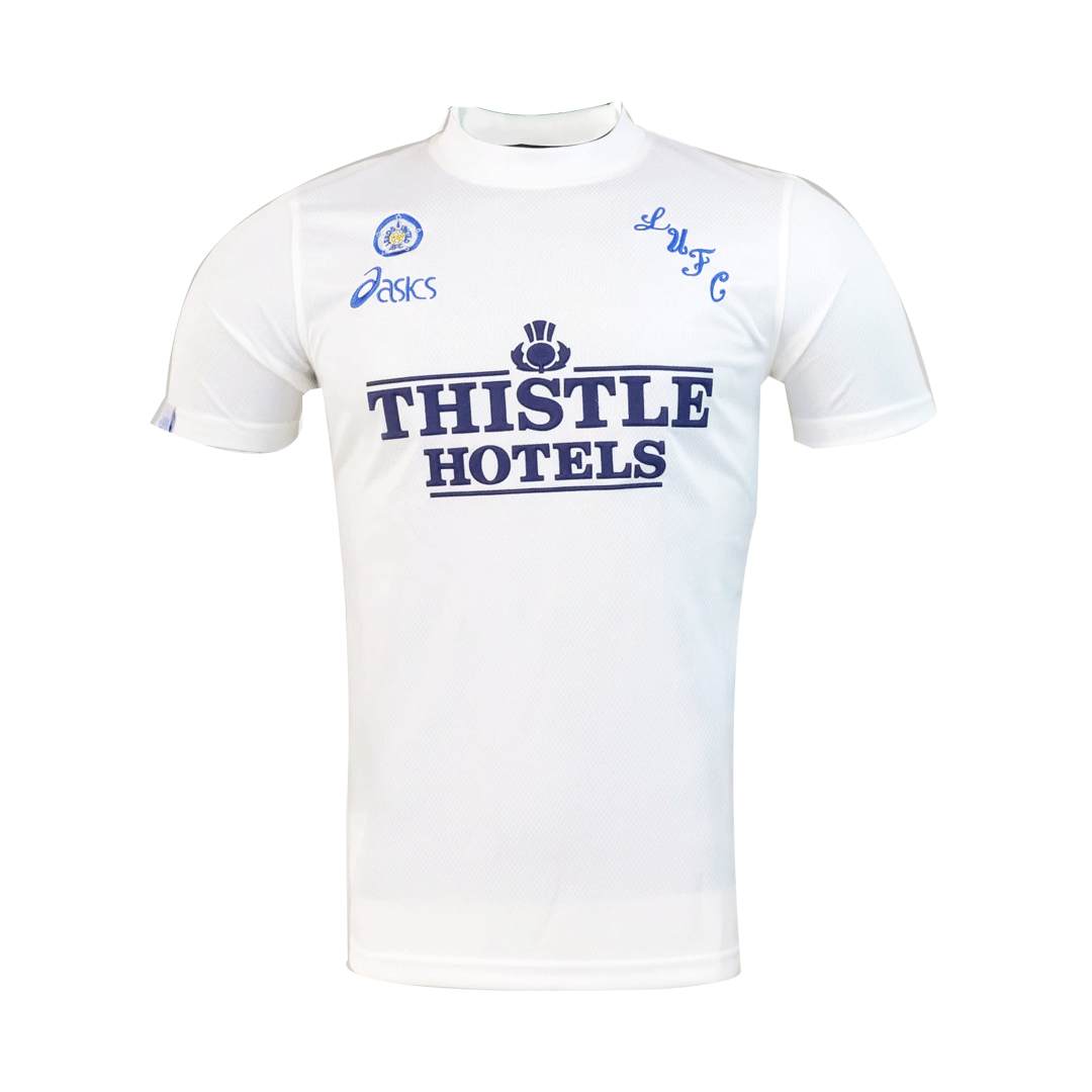 Men's High Quality Leeds United Home Retro 1995/96 Football Shirt topsoccerjerseys.com