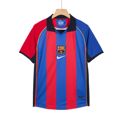 Retro RIVALDO #10 2001/02 Barcelona Home  Soccer Jersey Top Soccer Jerseys Store